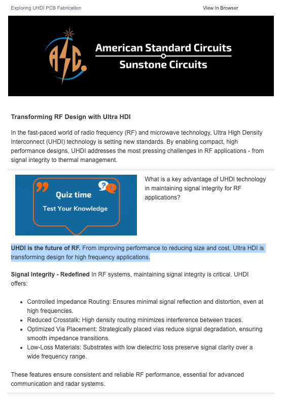 December 2024: Exploring UHDI PCB Fabrication